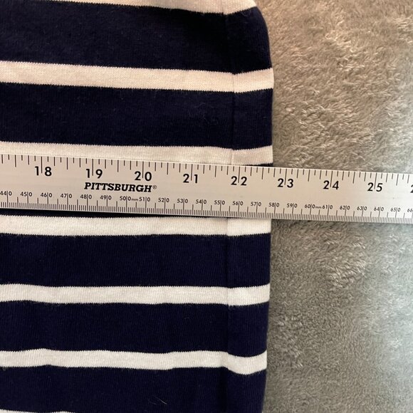 GAP Women Nautical Preppy Striped Soft Jersey Cotton Swing Mini Dress L Tall - Picture 8 of 12